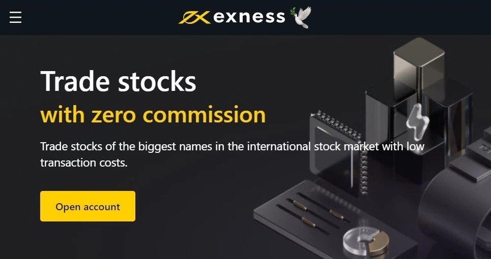 Stock trading on Exness